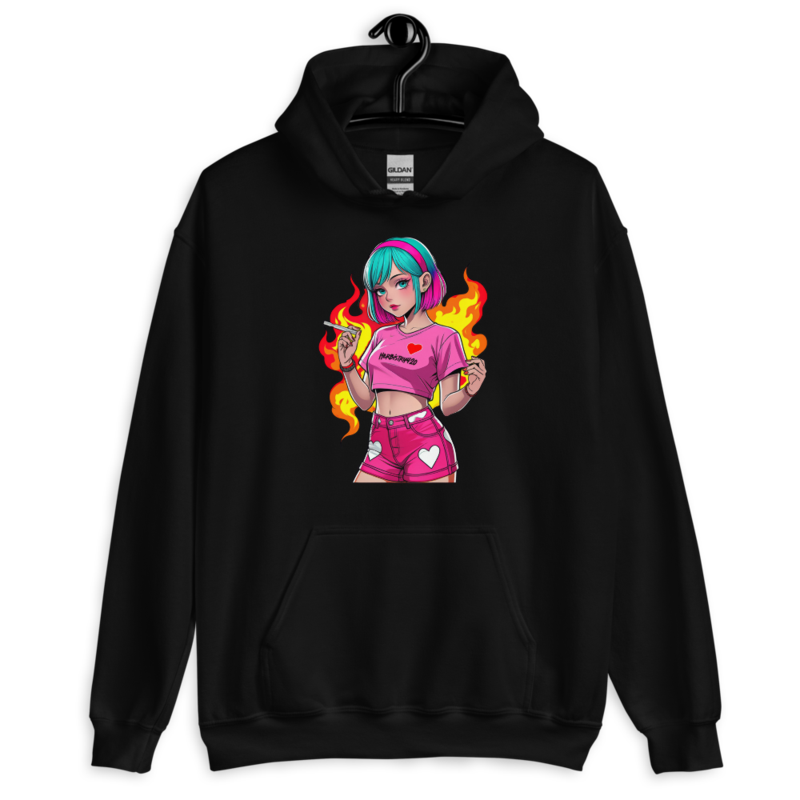 Anime Vape Girl – Unisex Hoodie