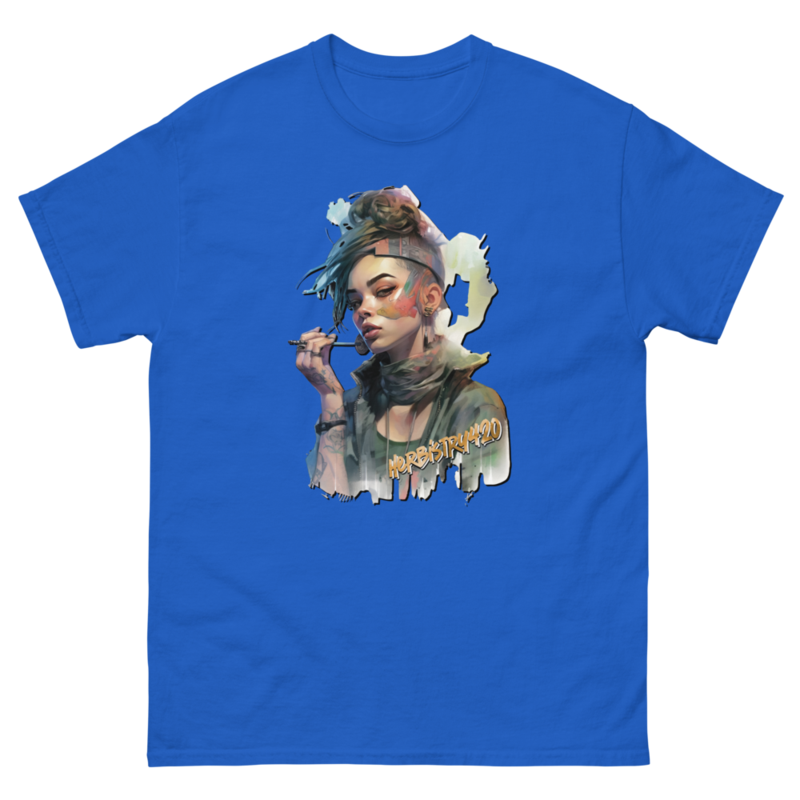 Steampunk Girl 2 – Unisex Classic Tee — royal