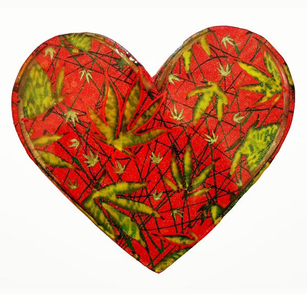 Love Weed – Wood Cut Art