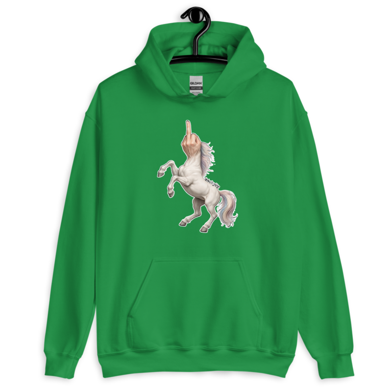 F*ck Unicorn – Unisex Hoodie — irish green