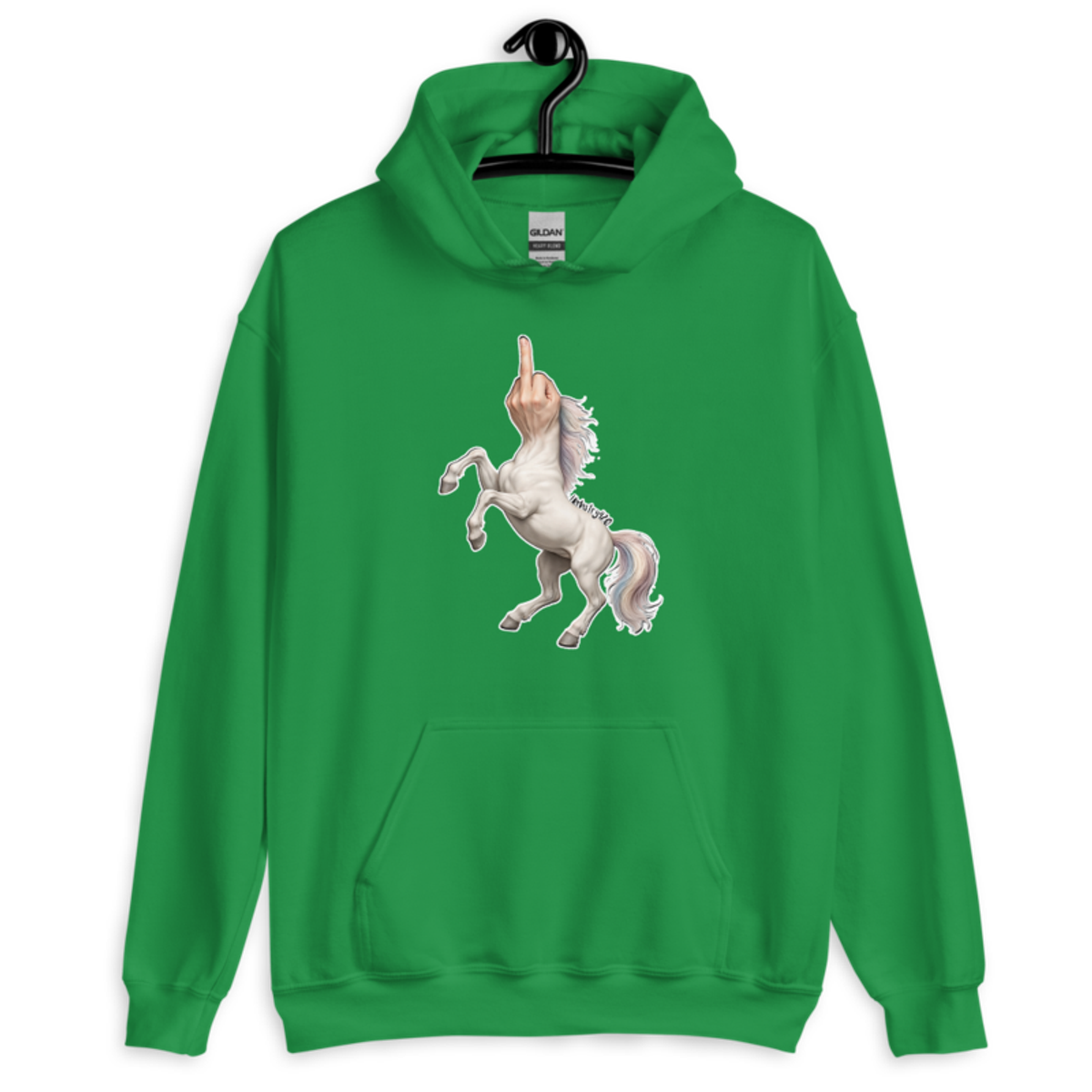 F*ck Unicorn – Unisex Hoodie — irish green