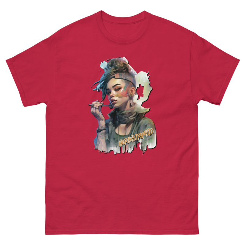 Steampunk Girl 2 – Unisex Classic Tee — cardinal
