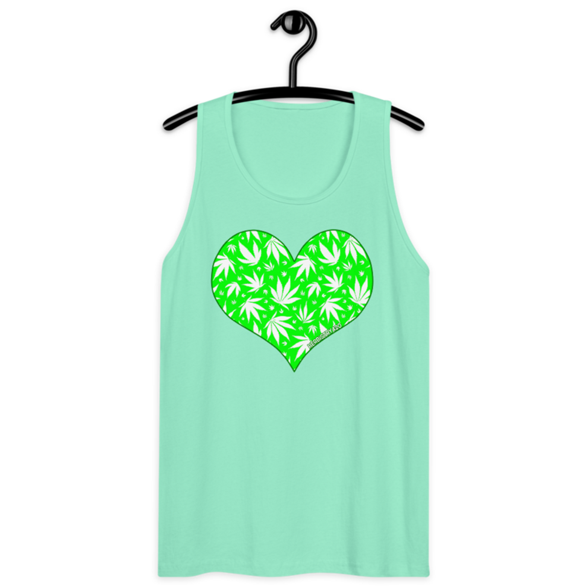 Love Weed – Men’s premium tank top — mint