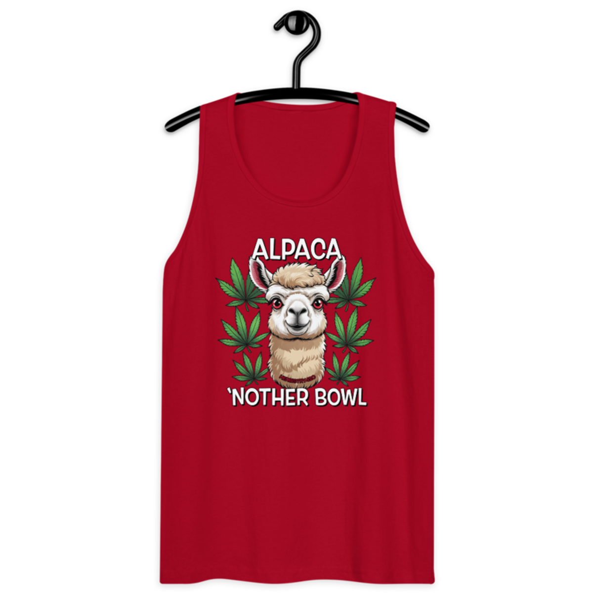 Alpaca 'Nother Bowl – Men’s premium tank top — red