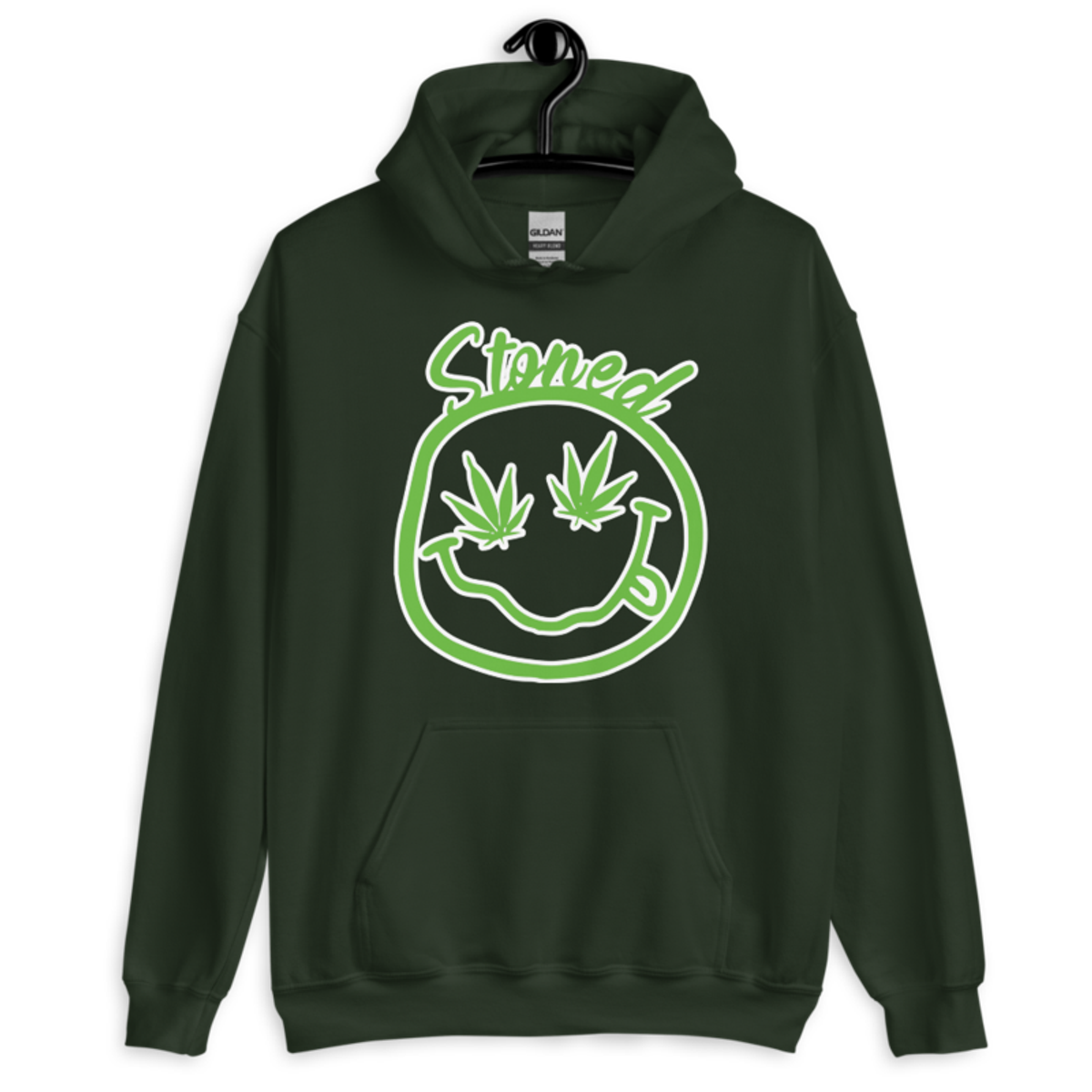 Stoned – Unisex Hoodie — forest green
