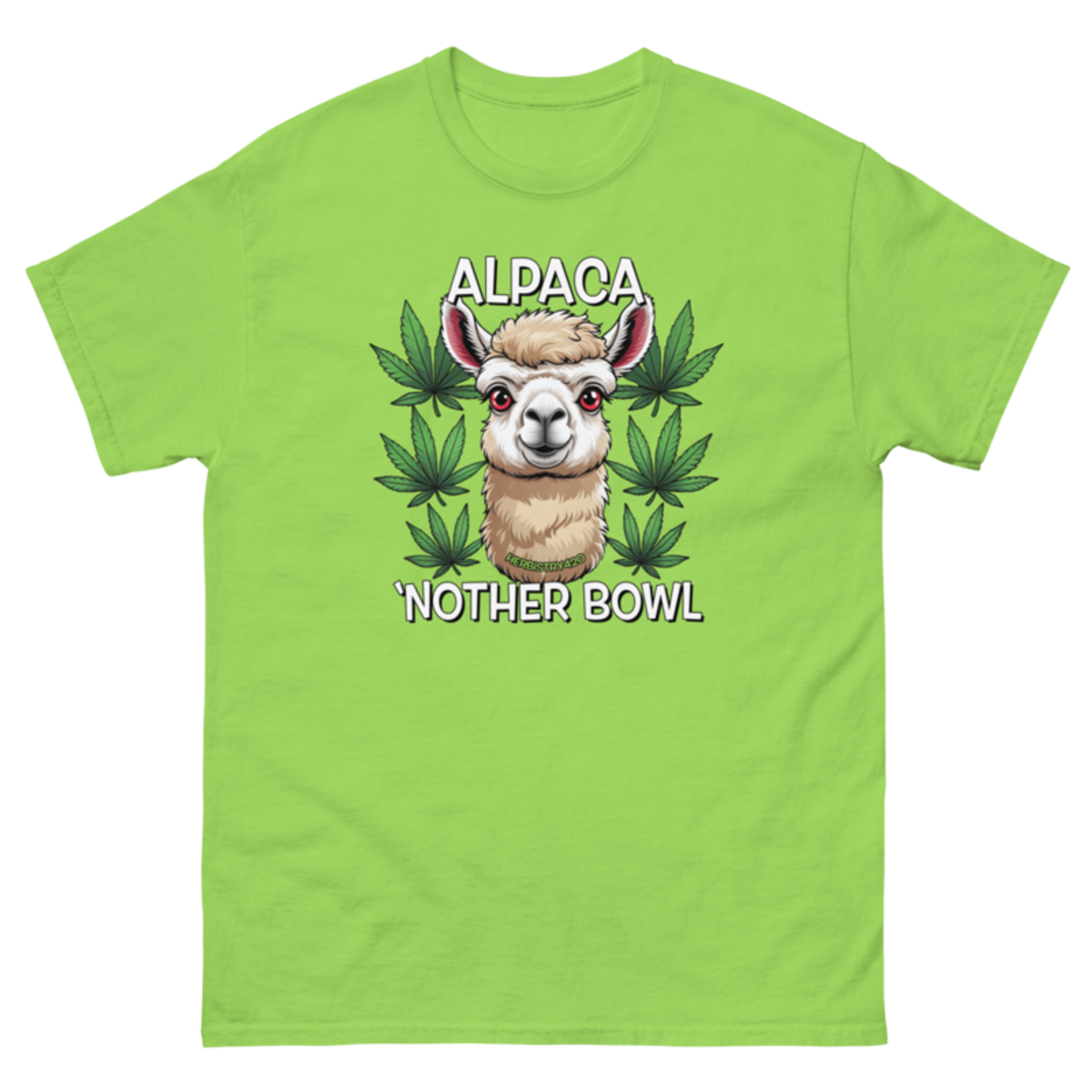 Alpaca 'Nother Bowl – Unisex classic tee — lime