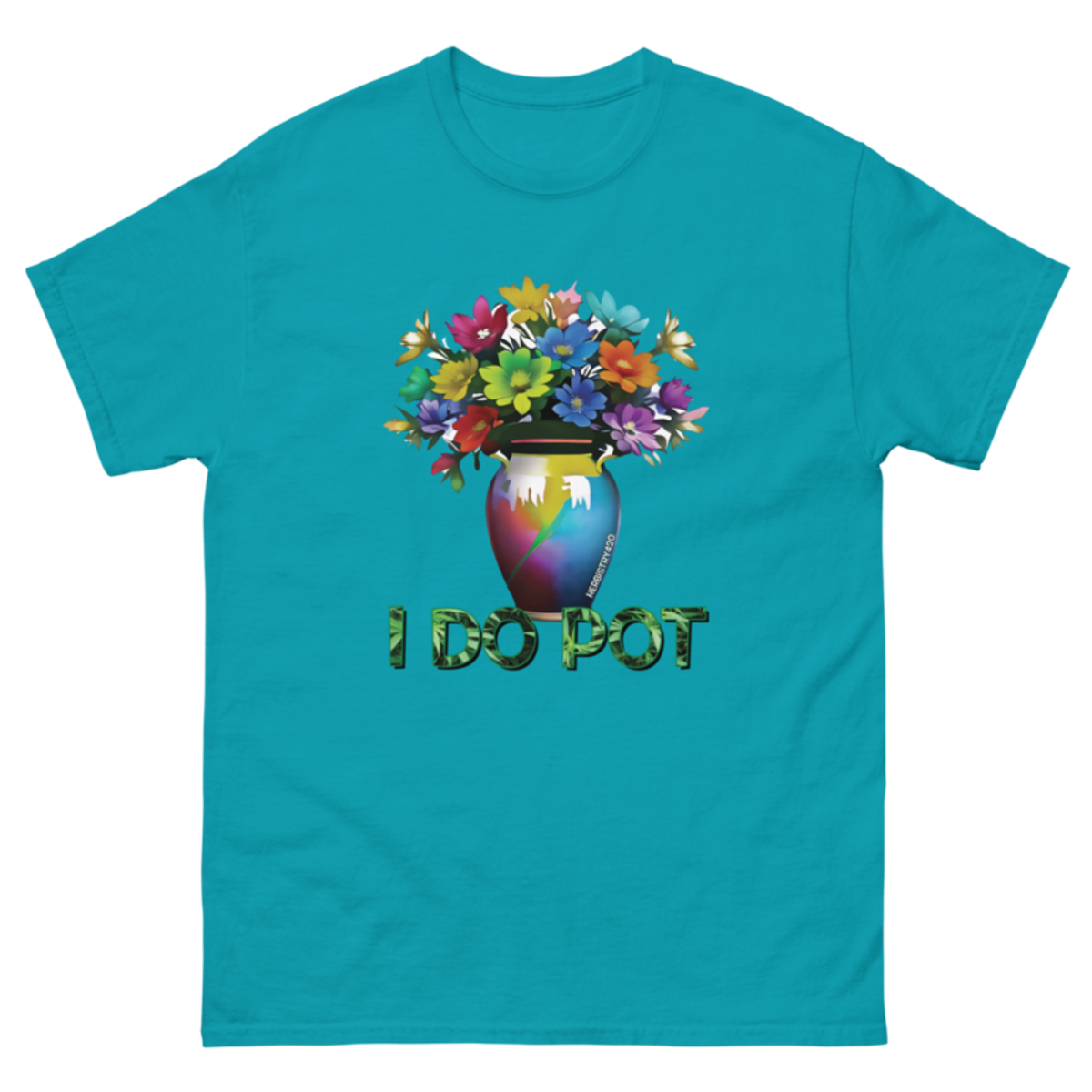 I Do Pot – Unisex Classic Tee — tropical blue