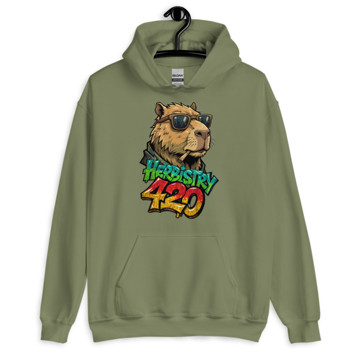 Cappy Life – Unisex Hoodie — military green