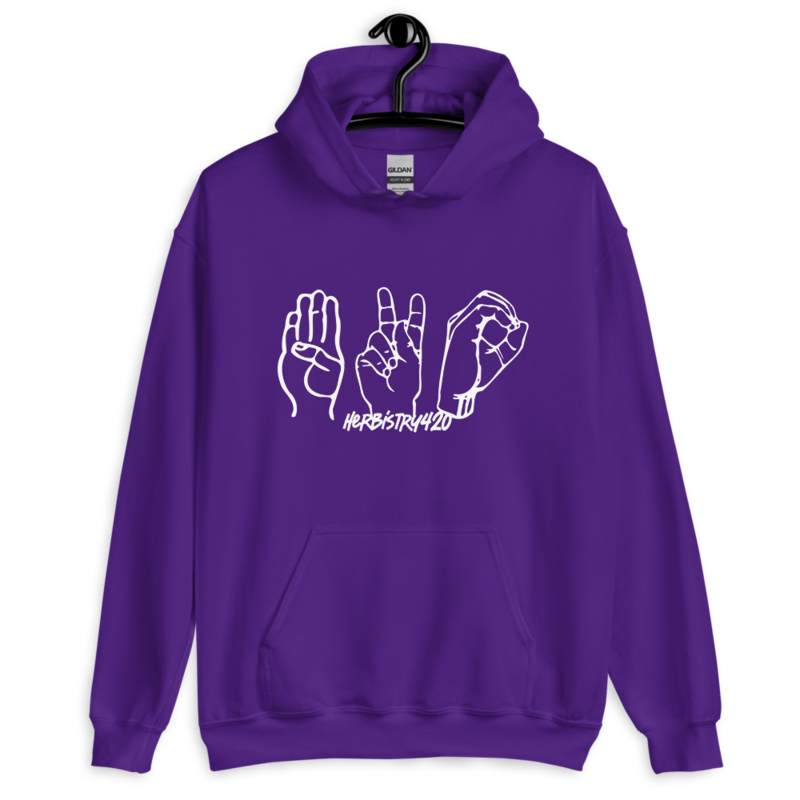 420 Hands – Unisex Hoodie — purple