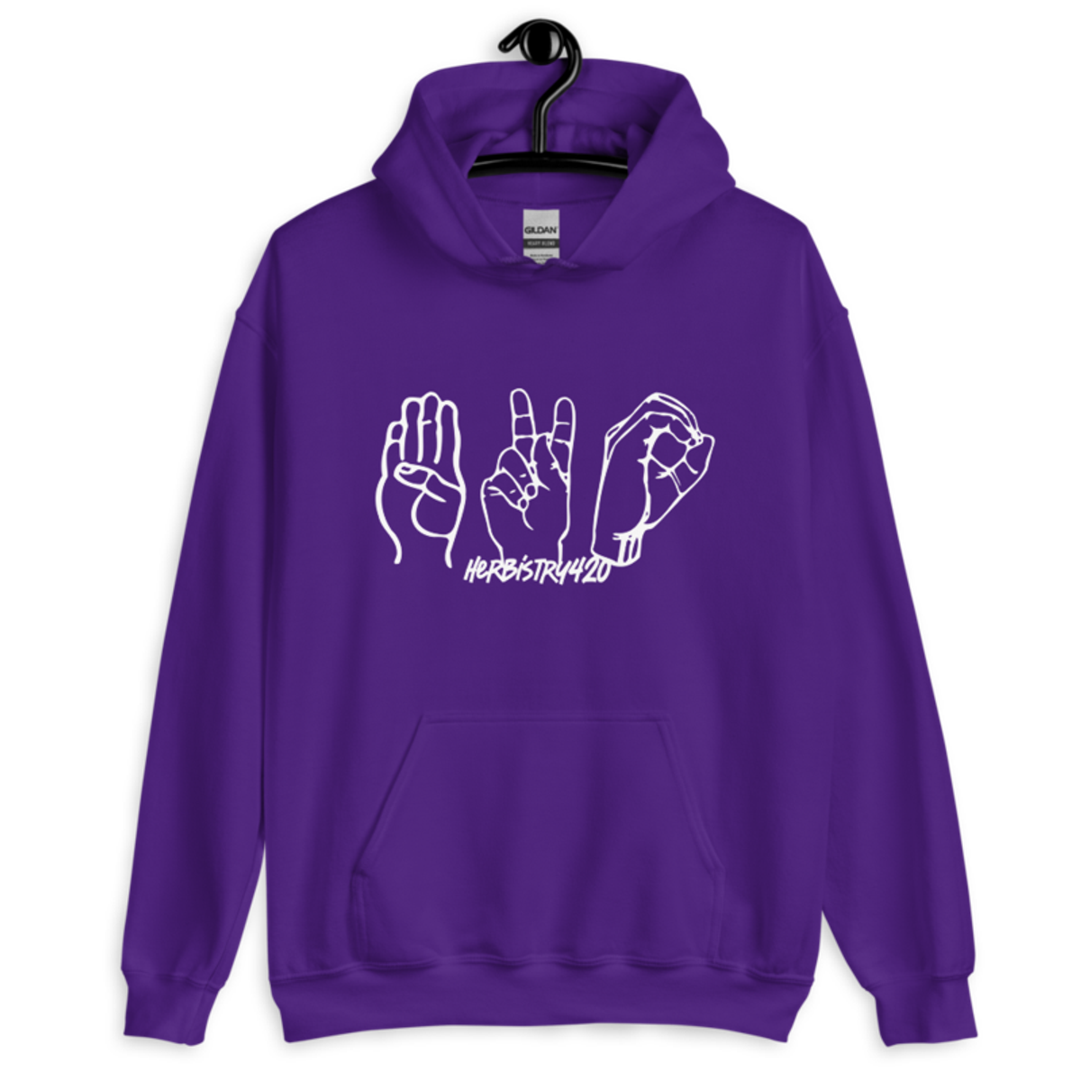 420 Hands – Unisex Hoodie — purple