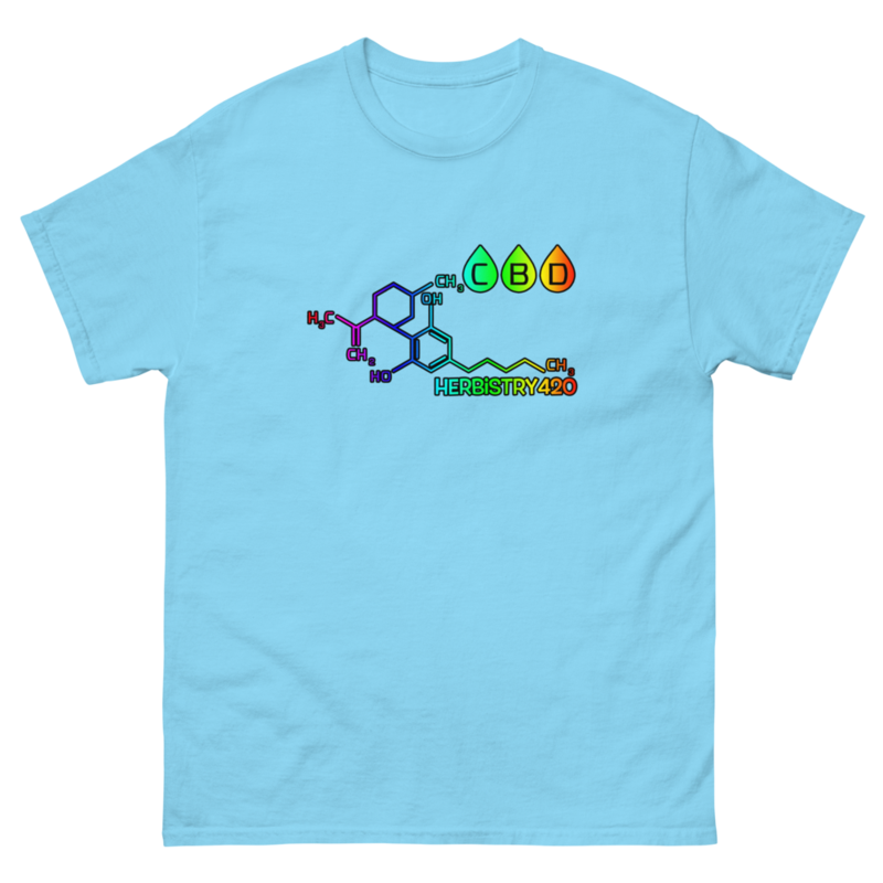 CBD Molecule – Unisex Classic Tee — sky
