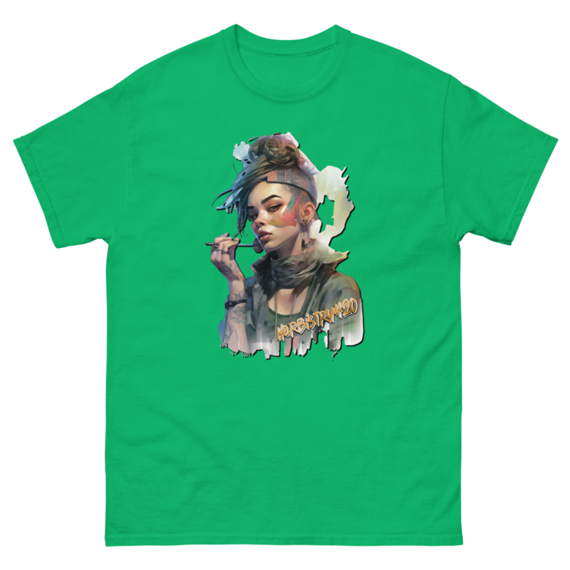 Steampunk Girl 2 – Unisex Classic Tee — irish green