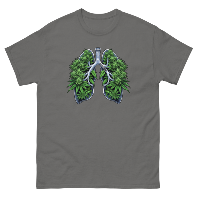 Weed Lungs – Unisex classic tee — charcoal