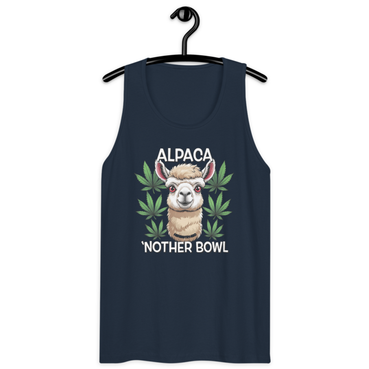 Alpaca 'Nother Bowl – Men’s premium tank top — navy