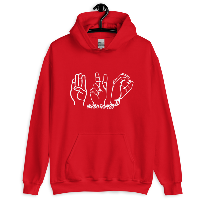 420 Hands – Unisex Hoodie — red