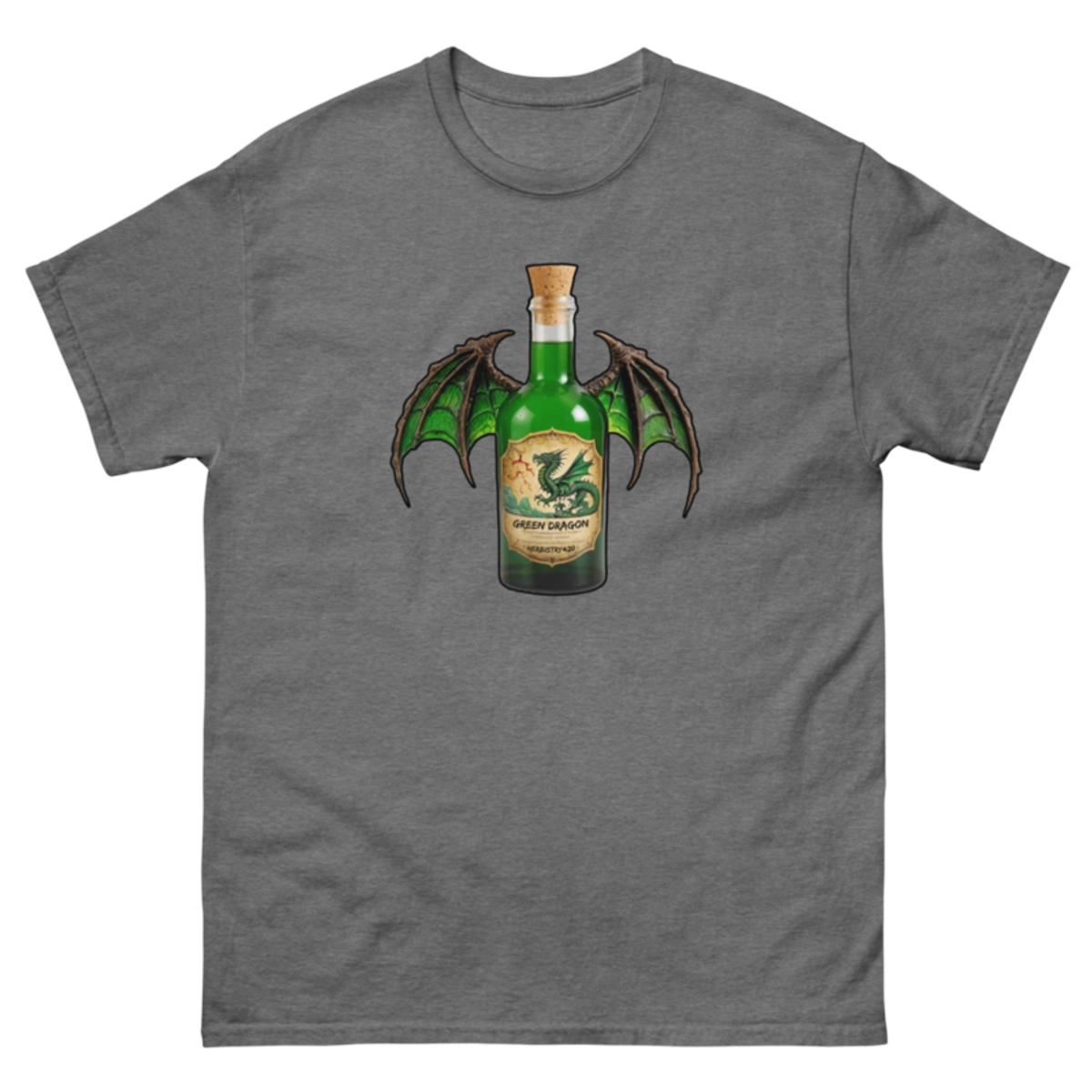 Green Dragon – Unisex classic tee — graphite heather