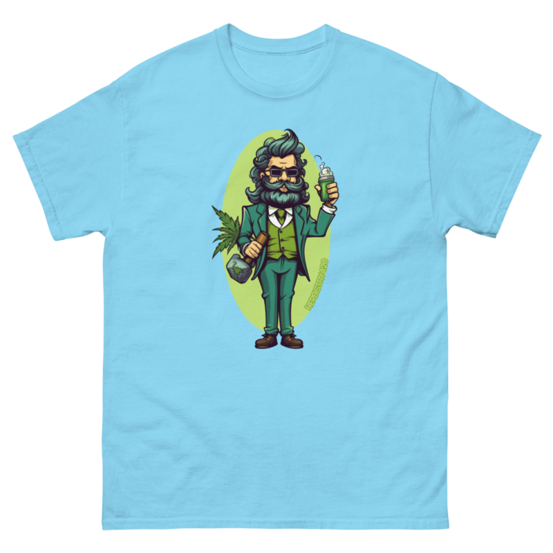 Weed Hipster – Unisex Classic Tee — sky