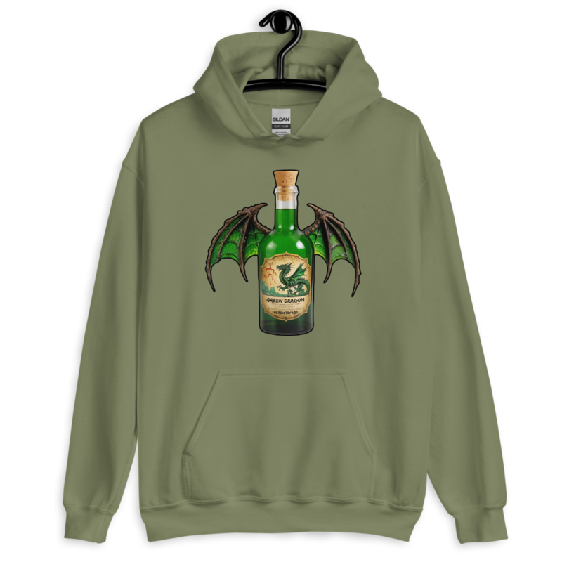Green Dragon – Unisex Hoodie — military green
