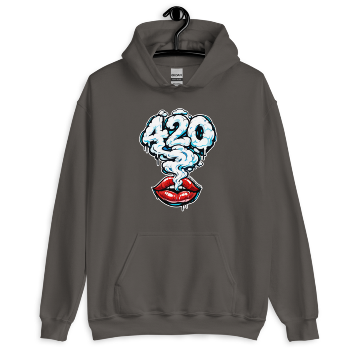Those Lips – Unisex Hoodie — charcoal