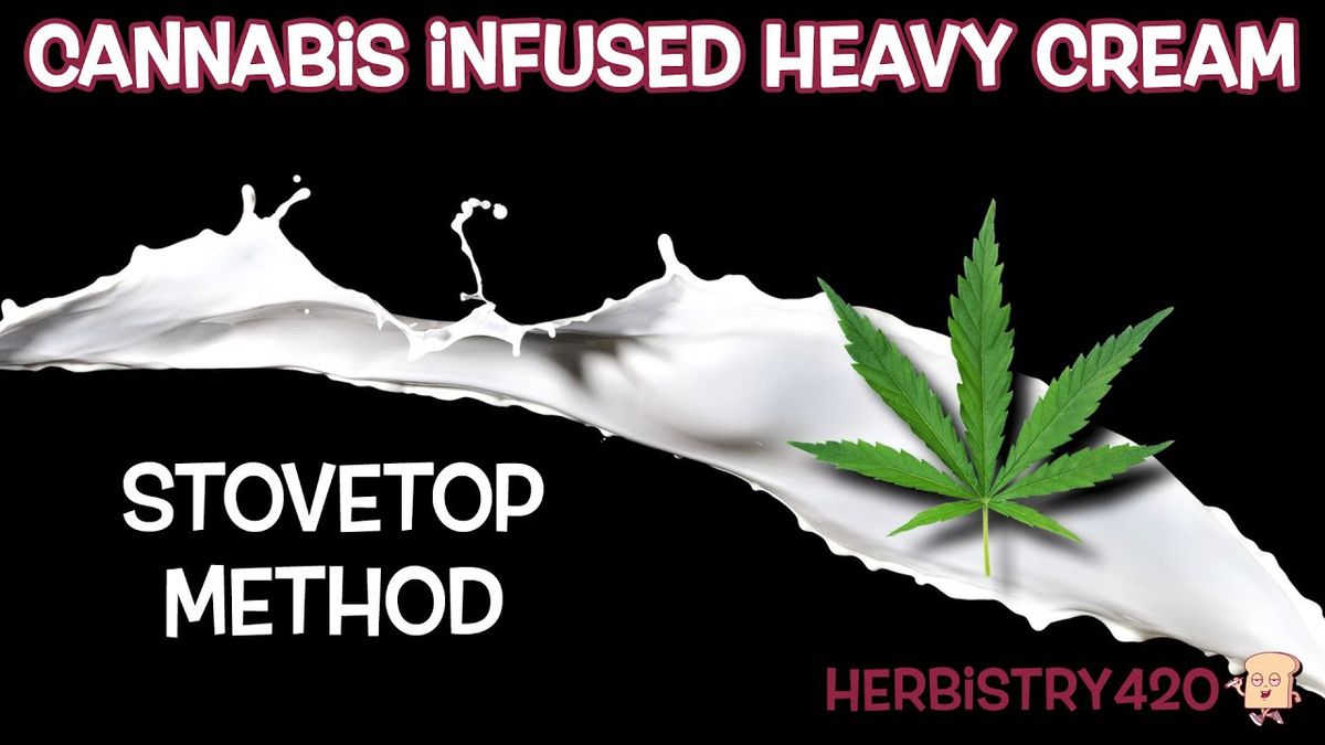 cannabis infused heavy cream stovetop method