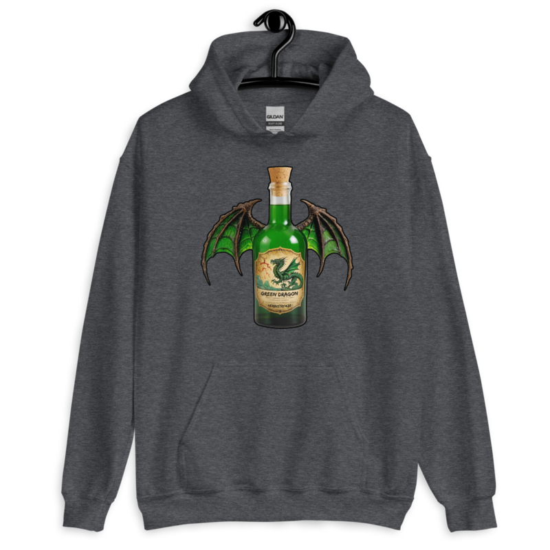 Green Dragon – Unisex Hoodie — dark heather