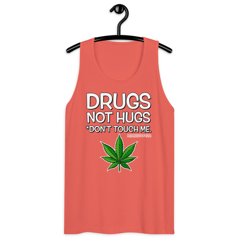 Don't Touch Me – Men’s premium tank top — coral