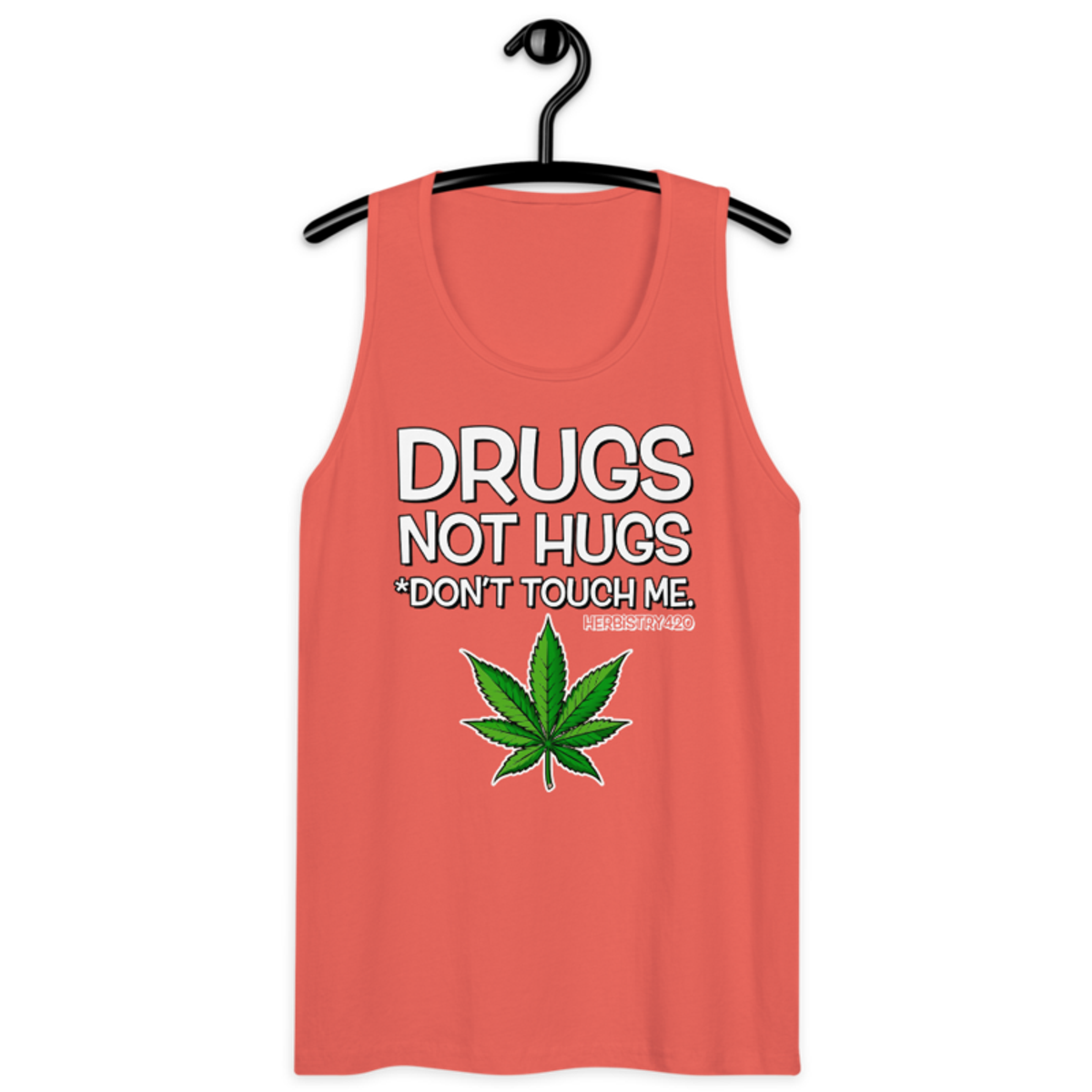 Don't Touch Me – Men’s premium tank top — coral