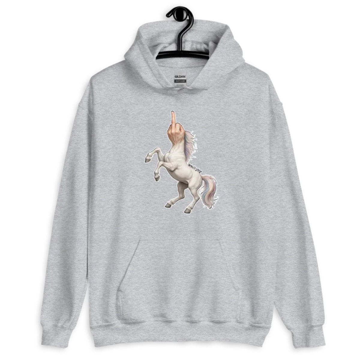 F*ck Unicorn – Unisex Hoodie — sport grey