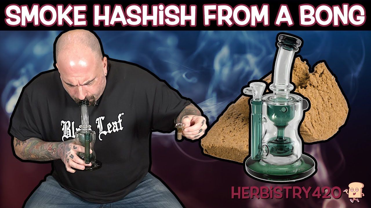 how to smoke hash from a bong