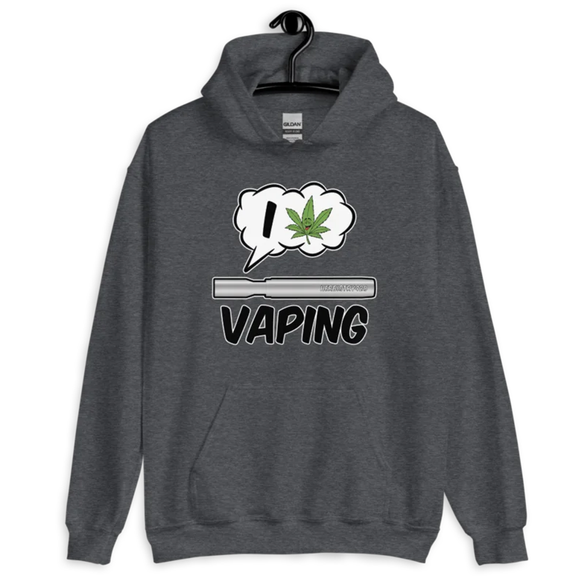 I Love Vaping – Unisex Hoodie — dark heather