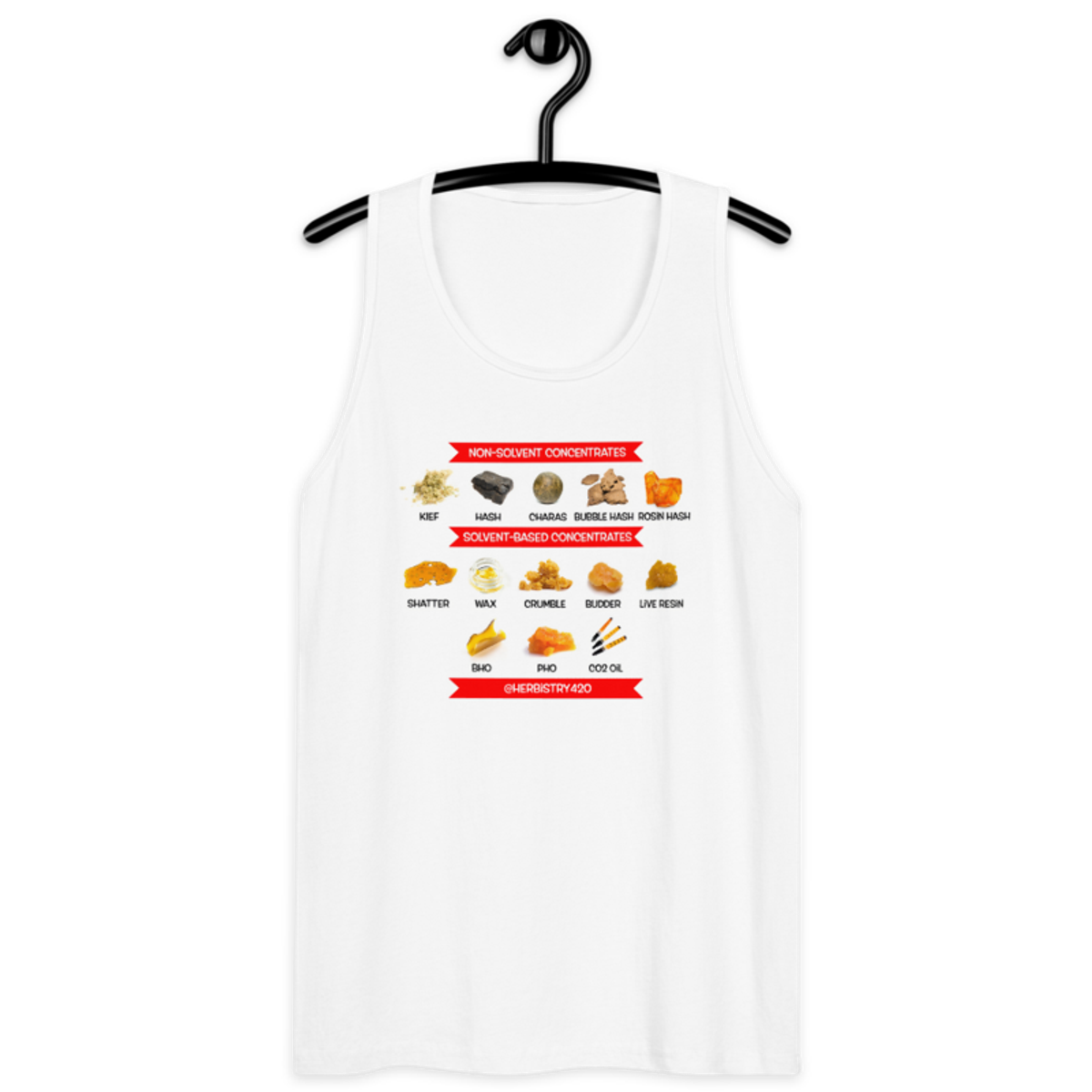 Concentrates – Men’s premium tank top — white