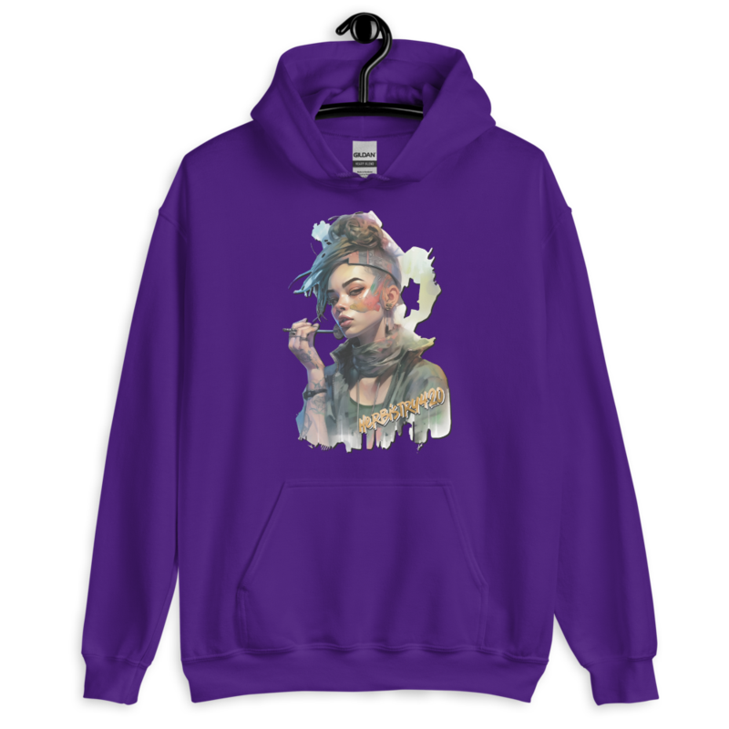 Steampunk Girl 2 – Unisex Hoodie — purple