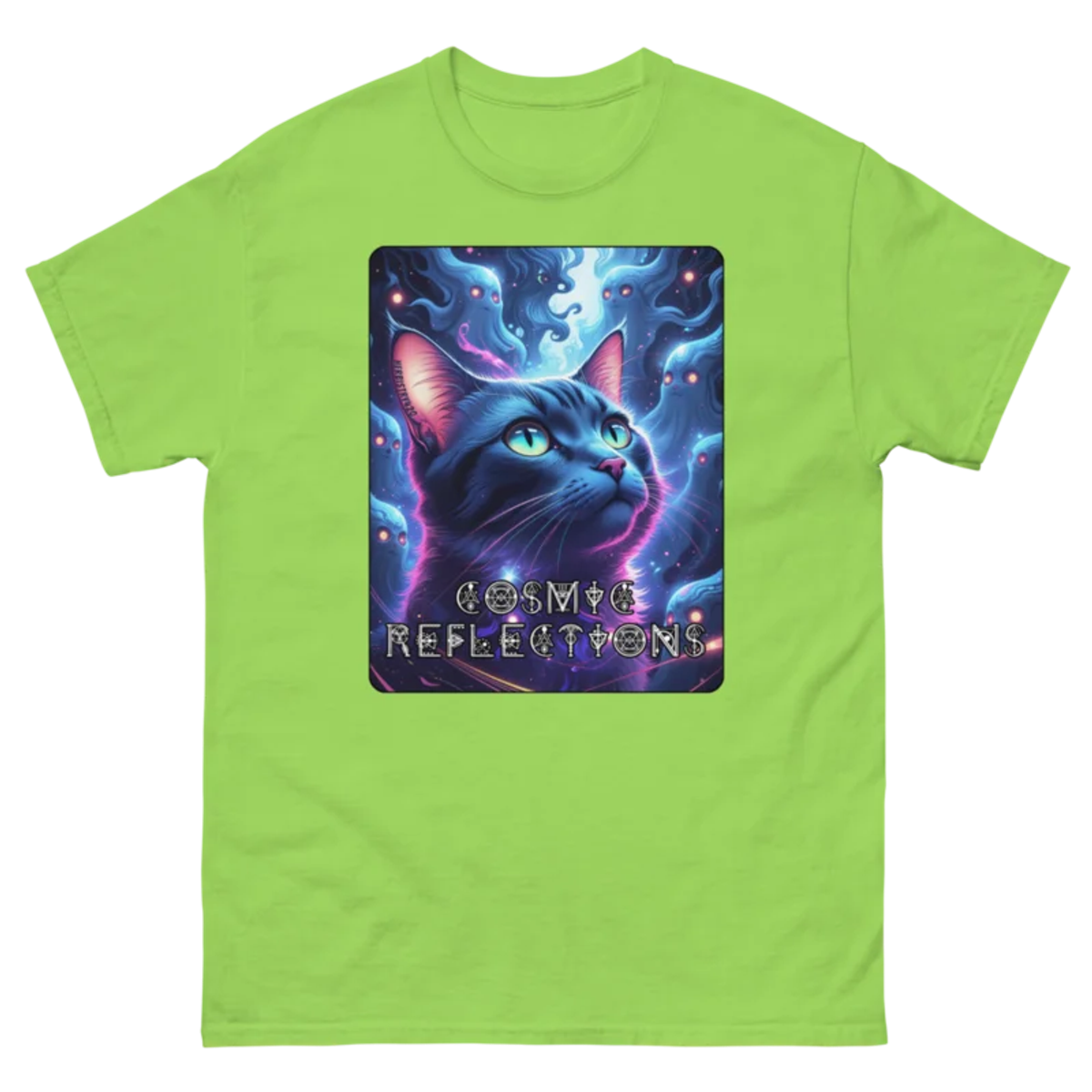 Cosmic Reflections – Unisex classic tee — lime