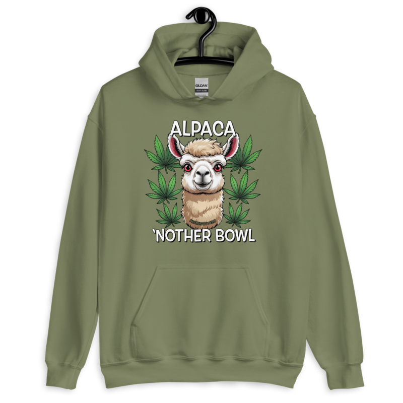 Alpaca 'Nother Bowl – Unisex Hoodie — military green