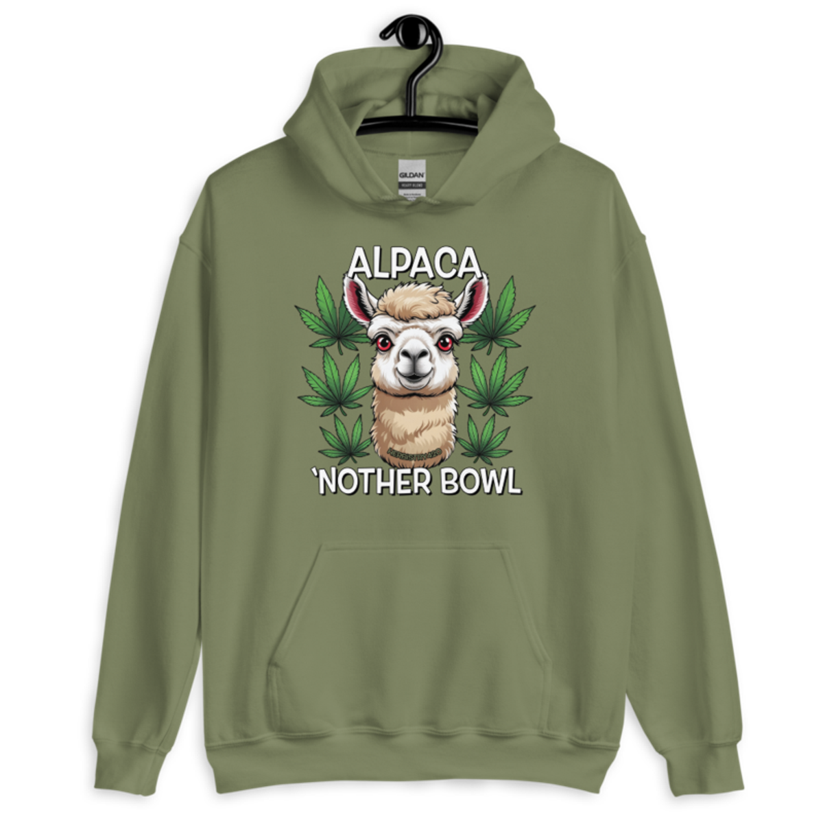 Alpaca 'Nother Bowl – Unisex Hoodie — military green