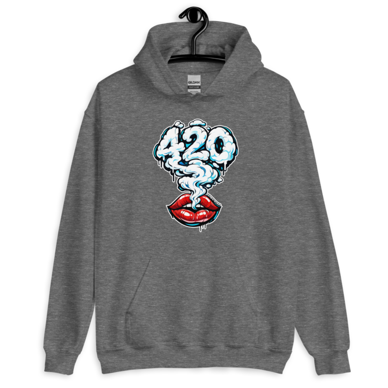 Those Lips – Unisex Hoodie — graphite heather