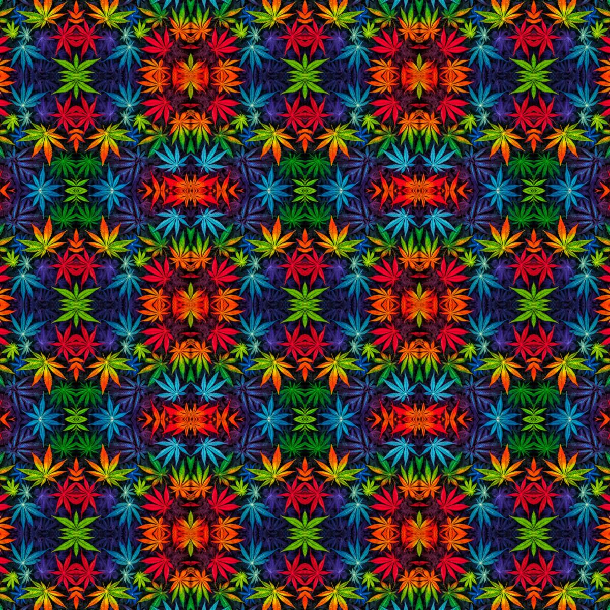 Colorful Leaves – Unisex Hoodie — back