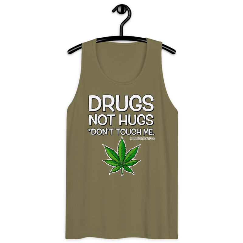 Don't Touch Me – Men’s premium tank top — military green