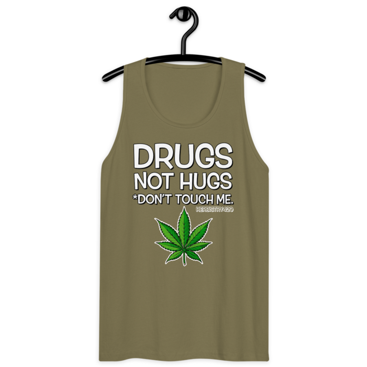 Don't Touch Me – Men’s premium tank top — military green