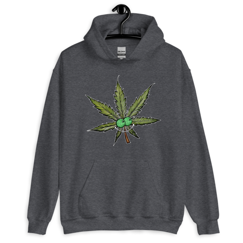 Happy Leaf – Unisex Hoodie — dark heather