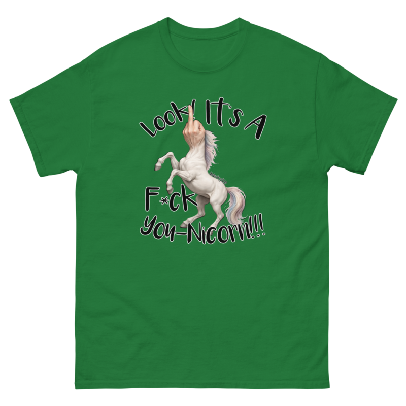 F•ck Unicorn – Unisex classic tee — turf green