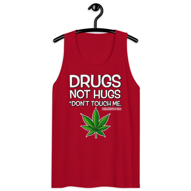 Don't Touch Me – Men’s premium tank top — red