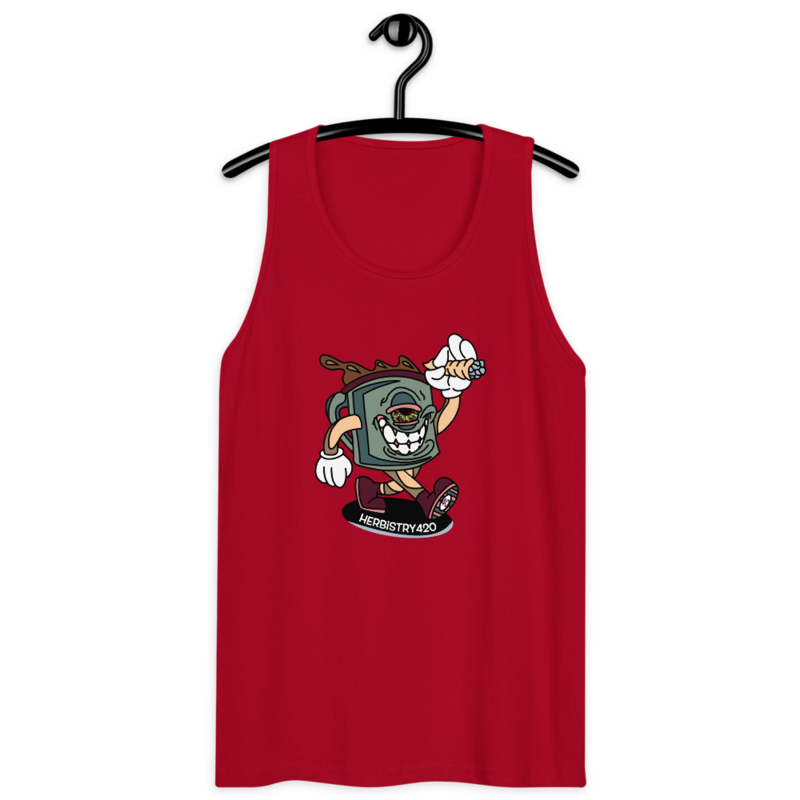Coffee Cup – Men’s premium tank top — red