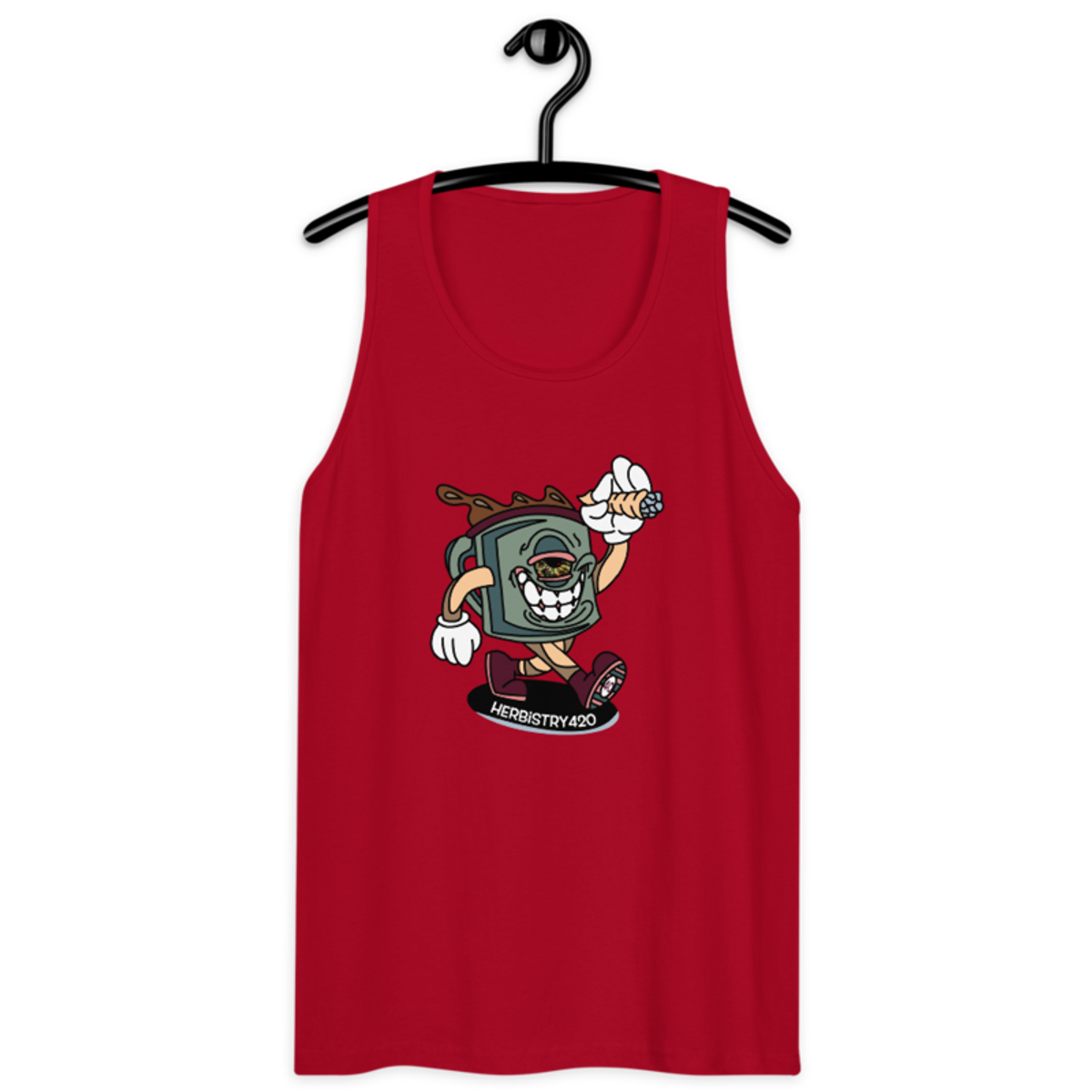 Coffee Cup – Men’s premium tank top — red