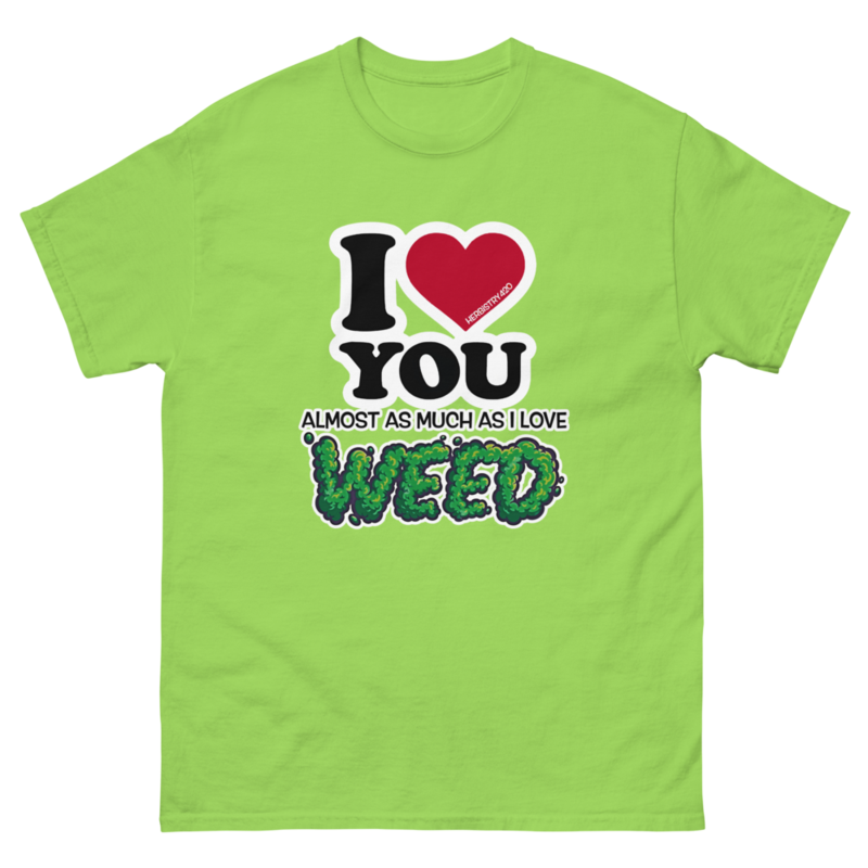 I Love You Almost – Unisex Classic Tee — lime
