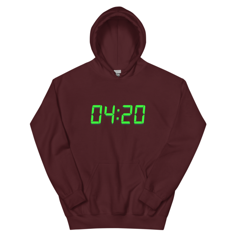 04:20 Digital – Unisex Hoodie — maroon