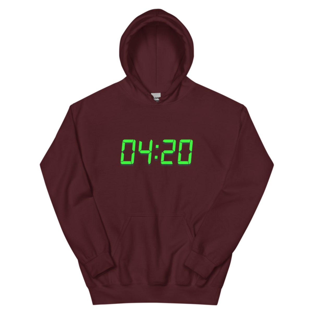 04:20 Digital – Unisex Hoodie — maroon