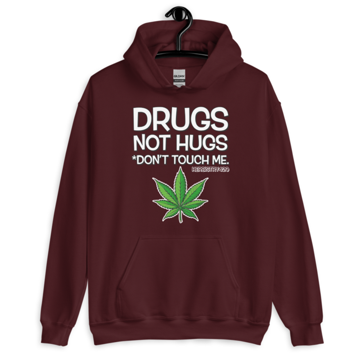 Don't Touch Me – Unisex Hoodie — maroon