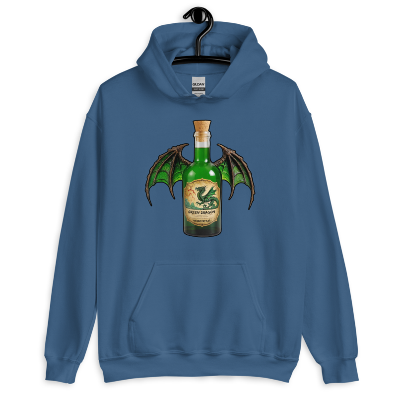 Green Dragon – Unisex Hoodie — indigo blue