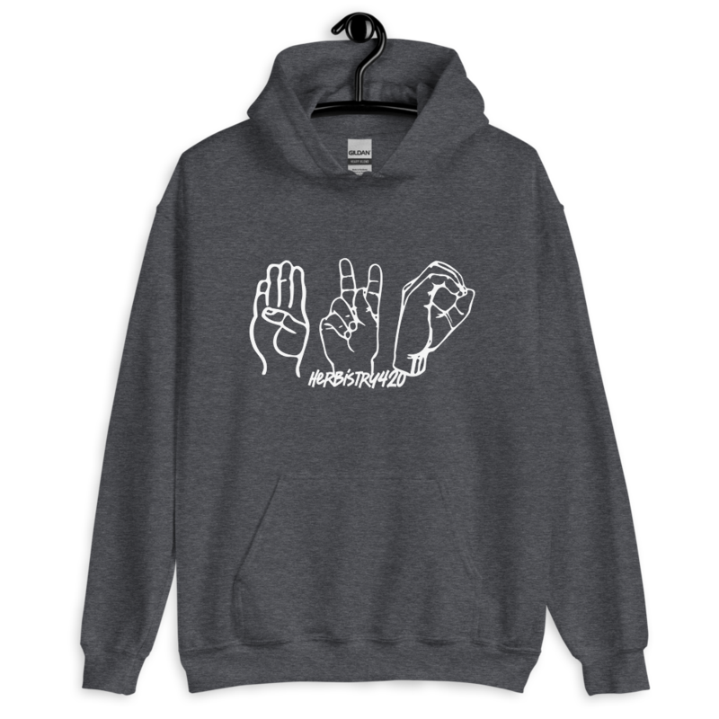 420 Hands – Unisex Hoodie — dark heather